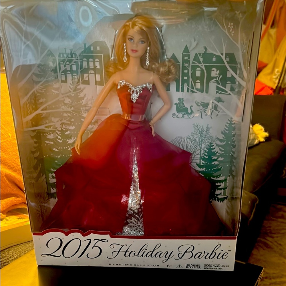 Never opened Barbie 2015 Holiday Doll - Red Dress